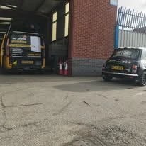 Mr Pipes van parked at the workshop