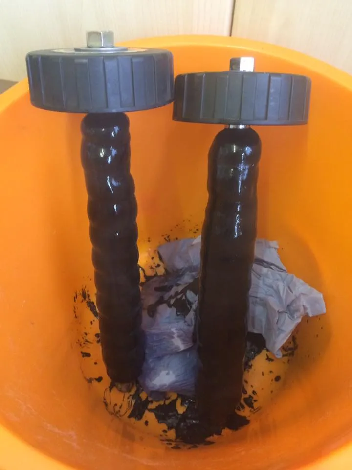 Power flush magnets thick with black sludge after cleaning a system